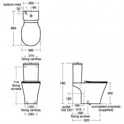 Ideal Standard Connect Air Cube Close Coupled Toilet