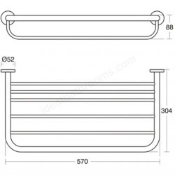 Ideal Standard IOM Bath Towel Rack