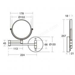 Ideal Standard IOM Shave Mirror