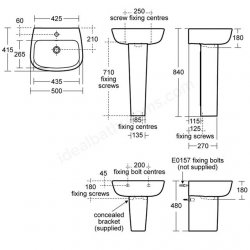Ideal Standard Studio Echo 50cm Basin