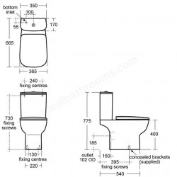 Ideal Standard Studio Echo Close Coupled WC Suite