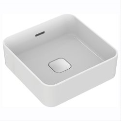 Ideal Standard Strada II 40cm Square Vessel Basin with Overflow, Clicker Waste