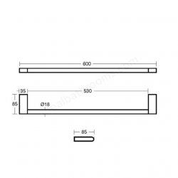 Ideal Standard Concept 60cm Towel Rail