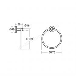 Ideal Standard IOM Towel Ring