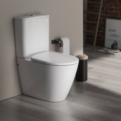 Geberit Smyle 3-in-1 Rimless Close-Coupled Toilet Pack with Pan, Cistern & Soft Close Seat