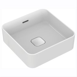 Ideal Standard Strada II 40cm Square Vessel Basin with Overflow, Clicker Waste - Stock Clearance