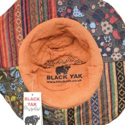 Gheri Cotton Patch Sun Hat - Red/Orange