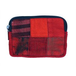 Embroidered Purse - Red