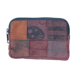 Embroidered Purse - Brown