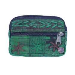 Embroidered Purse - Green