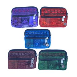 Embroidered Purse - Green