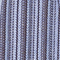 Medium Herringbone Circle Bag - Blue Cream
