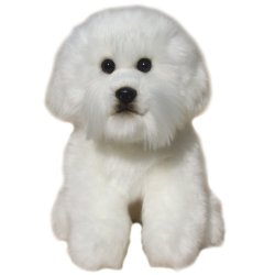Soft Toy Bichon Frise Dog by Faithful Friends (23cm)H FBF03