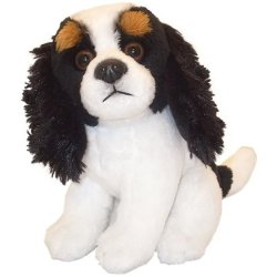 Soft Toy Cavalier King Charles Spaniel, Tri Colour, by Faithful Friends (14cm)H SD003