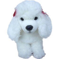 Soft Tot Dog, White Poodle by Faithful Friends (23cm)H FPW03