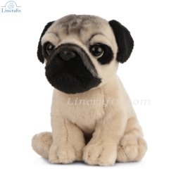 Soft Toy Pug by Living Nature (16.5cm)