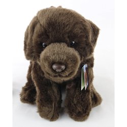 Soft Toy Chocolate Labrador Dog by Faithful Friends (25cm)H FCLAB03