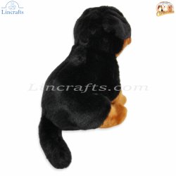 Plush Soft Toy Rottweiler Dog by Faithful Friends (23cm)H FROT03