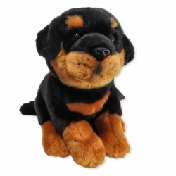Plush Soft Toy Rottweiler Dog by Faithful Friends (23cm)H FROT03