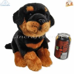 Plush Soft Toy Rottweiler Dog by Faithful Friends (23cm)H FROT03