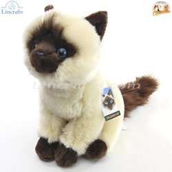 Soft Toy Plush Siamese Cat by Faithful Friends (25cm)H FSIA03