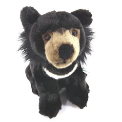 Plush Soft Toy Asiatic Black Bear by Faithful Friends (25cm)H ABB03