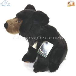 Plush Soft Toy Asiatic Black Bear by Faithful Friends (25cm)H ABB03
