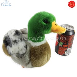 Plush Soft Toy Mallard Male Duck by Teddy Hermann (24 cm) 93131