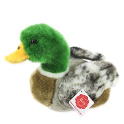 Plush Soft Toy Mallard Male Duck by Teddy Hermann (24 cm) 93131
