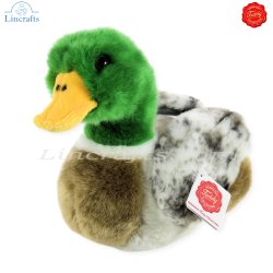 Plush Soft Toy Mallard Male Duck by Teddy Hermann (24 cm) 93131