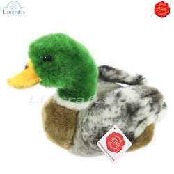 Plush Soft Toy Mallard Male Duck by Teddy Hermann (24 cm) 93131