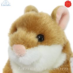 Plush Soft Toy Hamster by Teddy Hermann (16 cm) 92658