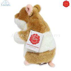 Plush Soft Toy Hamster by Teddy Hermann (16 cm) 92658