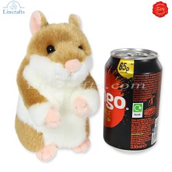 Plush Soft Toy Hamster by Teddy Hermann (16 cm) 92658