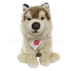Plush Soft Toy Wolf sitting by Teddy Hermann (29 cm) 92738