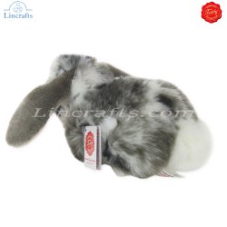 Plush Soft Toy Lop-eared Rabbit  grey & white by Teddy Hermann (23 cm) 93733