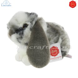 Plush Soft Toy Lop-eared Rabbit  grey & white by Teddy Hermann (23 cm) 93733