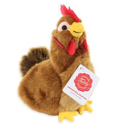 Plush Soft Toy Hen Brown by Teddy Hermann (16 cm) 94145