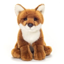 Plush Soft Toy Fox sitting by Teddy Hermann (20 cm) 90321