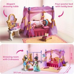 Princess Castle Bedroom With Dressing Room Playset Toy - 71847 - Playmobil