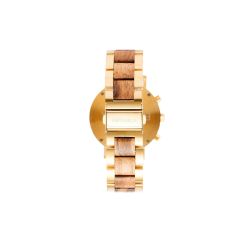Hazel Zebrano Wood Brown Mens Watch - Botanica
