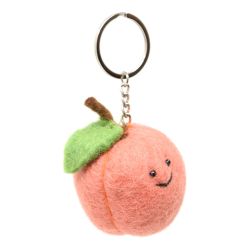 Peach - Wool Felt - Keyring