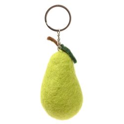 Pear - Wool Felt - Keyring