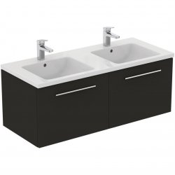 Ideal Standard i.life B Wall Hung 120cm 2 Drawer Matt Carbon Grey Vanity Unit