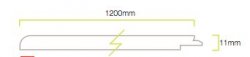 Bushboard Nuance 1200mm Sand Lightning Fossil Postformed Panel