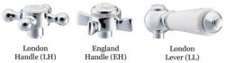 St James Bath/Shower Mixer with Cranked Legs
