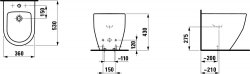 Laufen Pro Floorstanding Bidet
