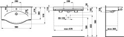 Laufen Palace Countertop Basin with Towel Rail