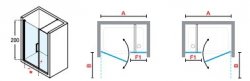 Novellini Young Plus G+F Hinged and In Line Shower Enclosure