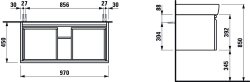 Laufen Pro 97cm Vanity Unit